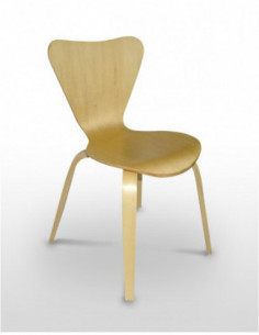 Sillas de Interior. Silla madera lacada Escandinavia