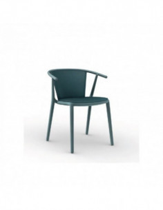 Sillas de Exterior. Silla con brazos Steely tapizada