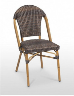 Sillas de Exterior. Silla Amberes Rattan