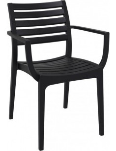 Sillas de Exterior. Sillón apilable ARTEMIS para terraza de bar y restaurante