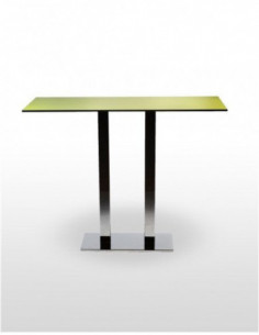 Mesas de Interior. Mesa doble bar Picasso Cromo