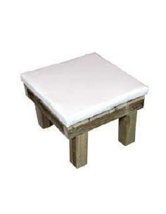 Sillas de Exterior. BANQUETA CON COJIN ACRILICO