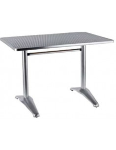 Mesas de Exterior. Mesa doble aluminio