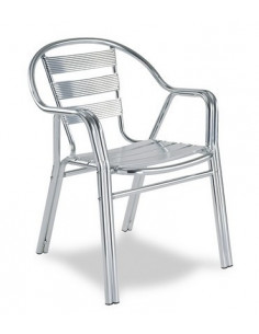 Sillas de Exterior. Sillón clásico terraza de Aluminio