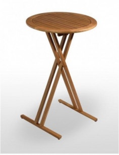 Mesa plegable de terraza en madera 2