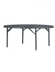 Eventos y catering. Mesa plegable redonda 180 de diametro