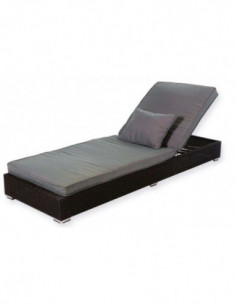 Tumbonas metálicas. Tumbona TWO