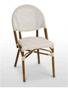 Sillas de Exterior. Silla Flandes Crema