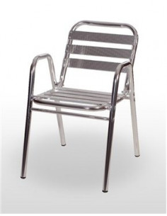 Sillas de Exterior. Sillón Aluminio Barcelona
