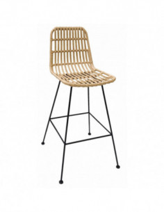 Sillas de Exterior. Taburete HONEY trenzado