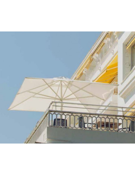 Parasoles. Parasol cuadrado aluminio FORMENTERA 3,5 metros