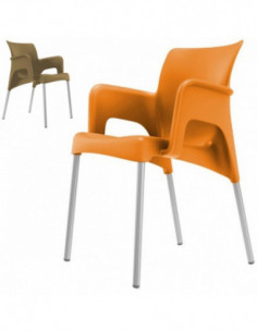 Sillas de Exterior. Sillón hosteleria exterior apilable  SUN