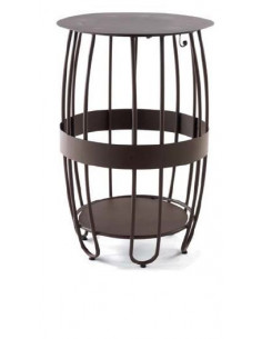 Mesas de Interior. Mesa Barril Acero