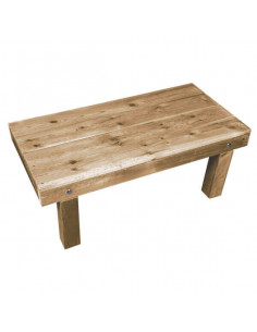 Mesas de Exterior. Mesa de centro de Pino para Terrazas