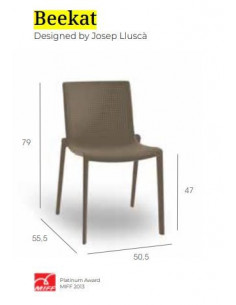 Sillas de Exterior. Sillón apilable exterior BEEKAT