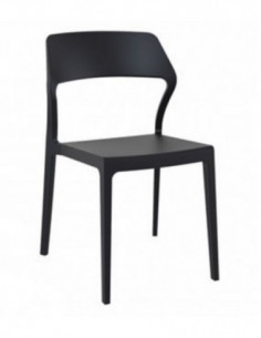 Sillas de Exterior. Silla apilable SNOW para terraza de bar