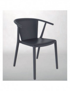 Sillas de Exterior. Silla con brazos Steely