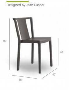 Sillas de Exterior. Silla NEUTRA para bares y restaurantes 2