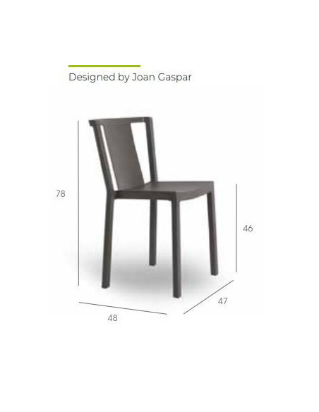 Sillas de Exterior. Silla NEUTRA para bares y restaurantes