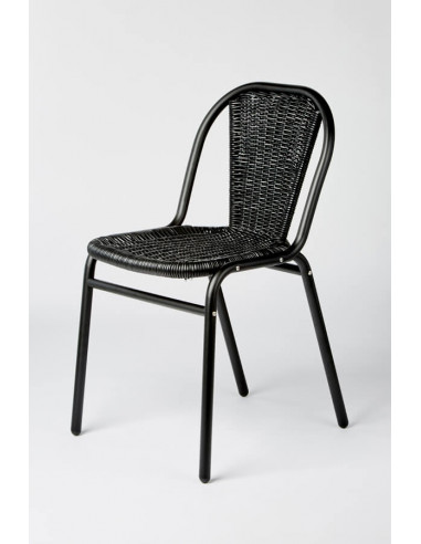 Sillas de Exterior. Silla Carla de aluminio para terrazas