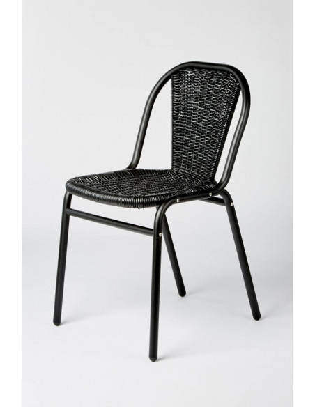 Sillas de Exterior. Silla Carla de aluminio para terrazas