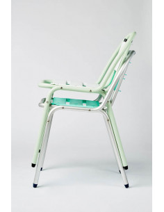 Sillas de Exterior. Silla aluminio anodizado para terrazas 2