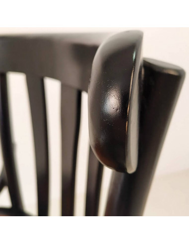 Sillas de Interior. Silla de madera café bistrot asiento ratan