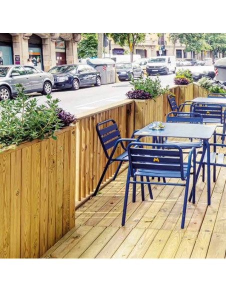 Cerramientos Terraza. Jardineras de madera para terrazas de hostelería modelo Barcelona Cerramientos Terraza. Jardineras de madera para terrazas de hostelería modelo Barcelona