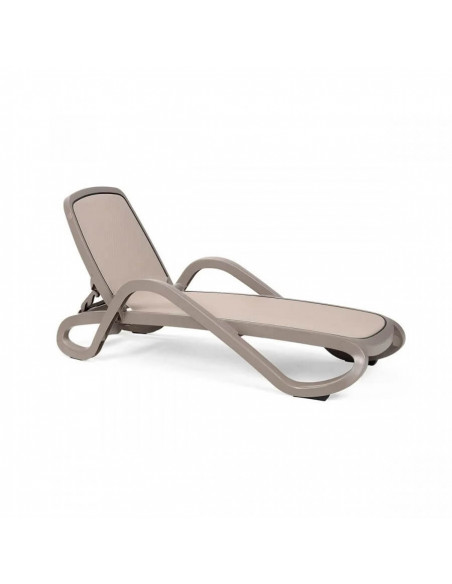 Tumbona Alfa para piscina hoteles Taupe