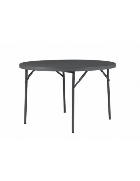 Mesa plegable redonda PLANET 120 diámetro Premium gris oscuro