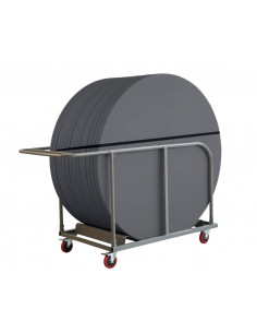 Mesa Redonda Planet 150 diámetro Premium gris oscuro 2
