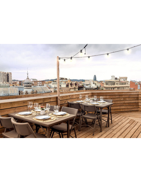 Ejemplo instalación Mesa plegable Premium XL4 de 120x76cm