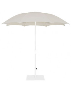 Parasol aluminio redondo PALMA GREY 2,5 metros blnaco
