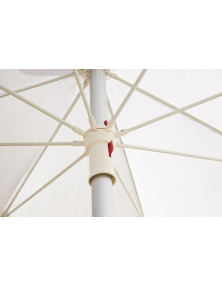 Parasol aluminio redondo PALMA GREY 2,5 metros detalle push Parasol aluminio redondo PALMA GREY 2,5 metros detalle push