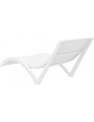 Tumbona Slim para piscina vista posterior