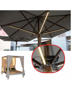 Tiras de luces led para parasoles profesionales - Parasoles y complementos 2