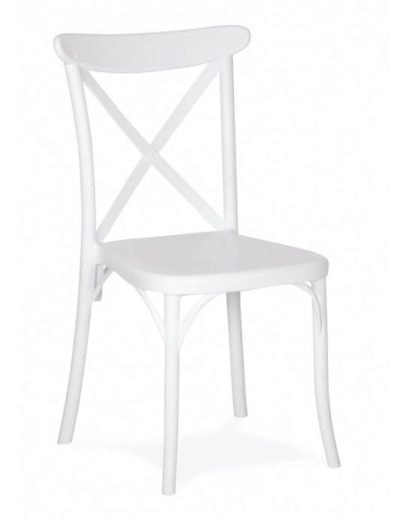 silla 1123 blanca respaldo cruz plástico