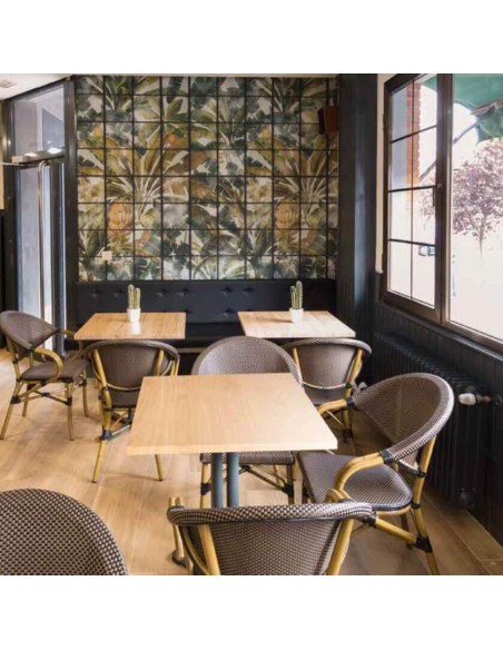 Sillón aluminio Textilene para cafetería y restaurante