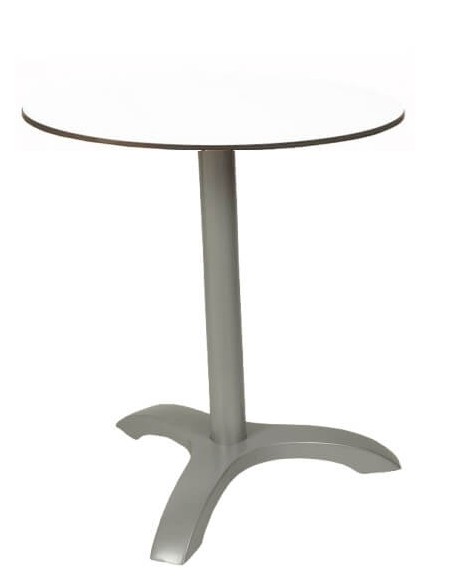 Mesa redonda base aluminio RH22.ROMA3 mate