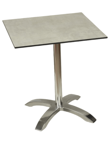 Mesa redonda base aluminio RH22.ROMA4 brillo