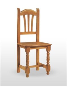 Silla Madera pino color miel