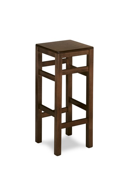 Taburete de Haya nogal