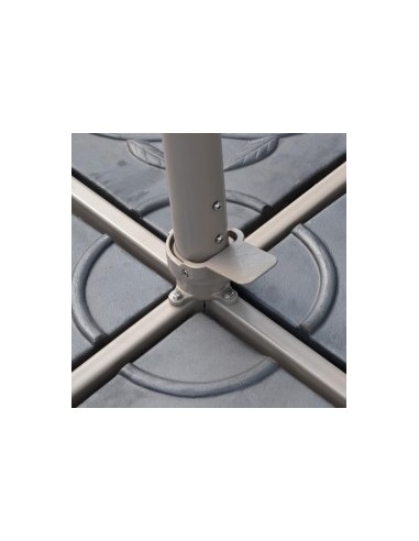 Lateral 3x3m TOP CONTRACT Parasol profesional Mastil Desplazado RH24.879 - Sombrillas