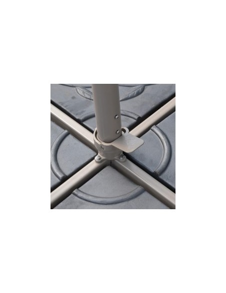 Lateral 3x3m TOP CONTRACT Parasol profesional Mastil Desplazado RH24.879 - Sombrillas