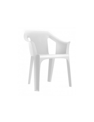 Sillón apilable econonico  para exterior COOL color blanco