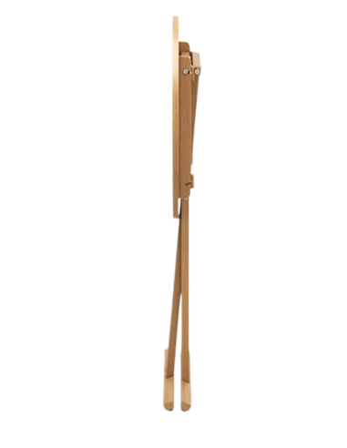 Mesa plegable de terraza en madera detalle Benidorm