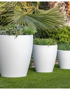 Macetero jardín diseño Violeta con o sin luz