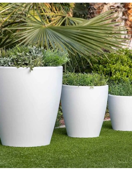 Macetero jardín diseño Violeta con o sin luz