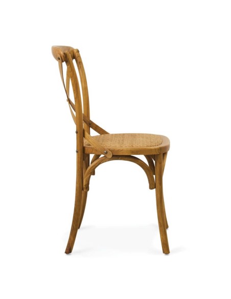 Silla Vintage CRUZ asiento enea color roble Silla Vintage CRUZ asiento enea color roble