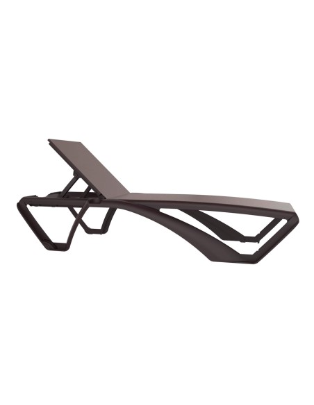 Tumbona Marina Est.wengue tela chocolate 3980